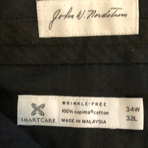 Flat front Navy chinos - Picture 3 of 4